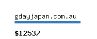 gdayjapan.com.au Website value calculator