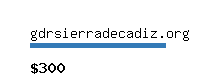 gdrsierradecadiz.org Website value calculator