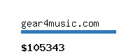 gear4music.com Website value calculator