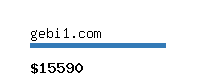 gebi1.com Website value calculator