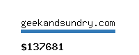 geekandsundry.com Website value calculator