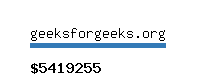 geeksforgeeks.org Website value calculator