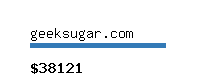 geeksugar.com Website value calculator