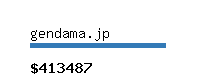 gendama.jp Website value calculator