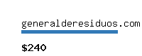 generalderesiduos.com Website value calculator