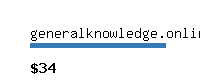 generalknowledge.online Website value calculator