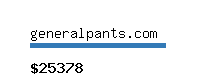 generalpants.com Website value calculator