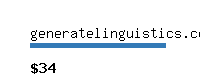 generatelinguistics.com Website value calculator