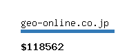 geo-online.co.jp Website value calculator