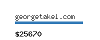 georgetakei.com Website value calculator