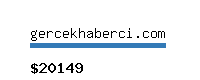 gercekhaberci.com Website value calculator