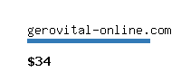 gerovital-online.com Website value calculator