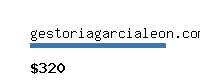 gestoriagarcialeon.com Website value calculator