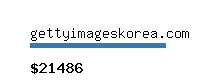 gettyimageskorea.com Website value calculator