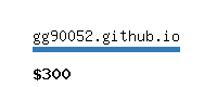 gg90052.github.io Website value calculator