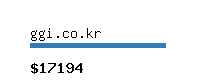 ggi.co.kr Website value calculator