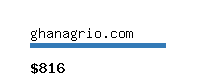 ghanagrio.com Website value calculator