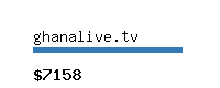 ghanalive.tv Website value calculator