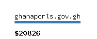 ghanaports.gov.gh Website value calculator