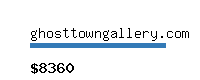 ghosttowngallery.com Website value calculator