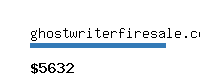 ghostwriterfiresale.com Website value calculator