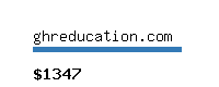 ghreducation.com Website value calculator