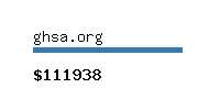 ghsa.org Website value calculator