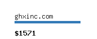 ghxinc.com Website value calculator