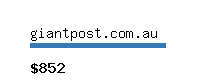 giantpost.com.au Website value calculator