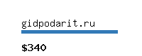 gidpodarit.ru Website value calculator