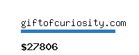 giftofcuriosity.com Website value calculator