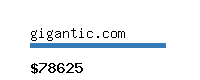 gigantic.com Website value calculator