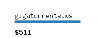 gigatorrents.ws Website value calculator