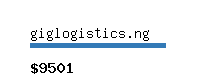 giglogistics.ng Website value calculator