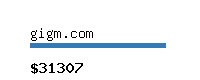 gigm.com Website value calculator