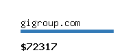 gigroup.com Website value calculator