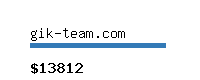 gik-team.com Website value calculator