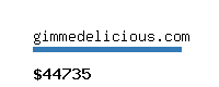 gimmedelicious.com Website value calculator