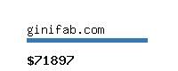 ginifab.com Website value calculator