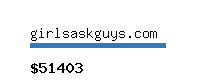 girlsaskguys.com Website value calculator