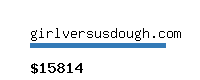 girlversusdough.com Website value calculator