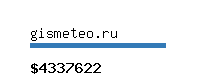 gismeteo.ru Website value calculator