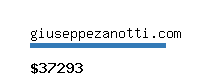 giuseppezanotti.com Website value calculator