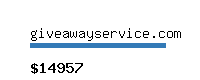 giveawayservice.com Website value calculator