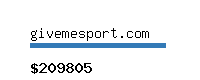 givemesport.com Website value calculator