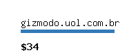 gizmodo.uol.com.br Website value calculator