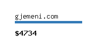 gjemeni.com Website value calculator