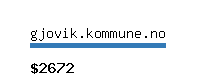 gjovik.kommune.no Website value calculator