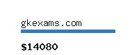 gkexams.com Website value calculator