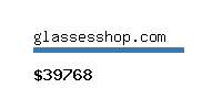 glassesshop.com Website value calculator